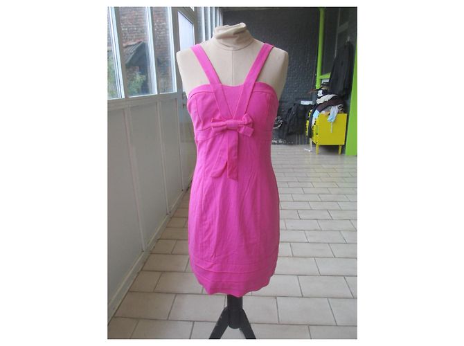 French Connection Kleid Rosa Polyester Größe 10 Pink - Ansicht 3