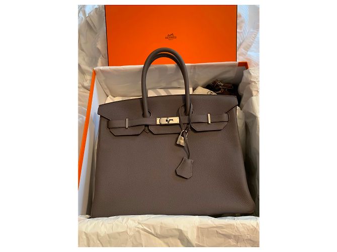 Hermès HERMES BIRKIN 35 Grau - Ansicht 8