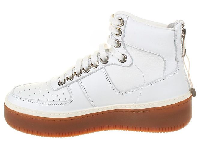 Sneakers Neil Barrett in pelle bianca Bianco - vista 3