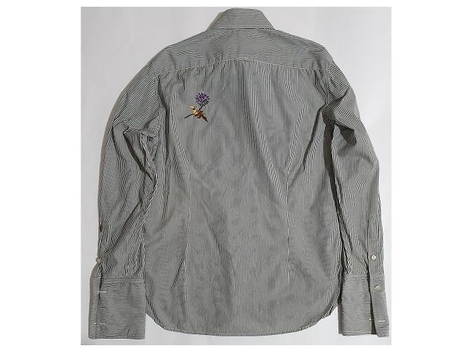 Camicia Paul Smith a righe in cotone con ricami Multicolore - vista 4