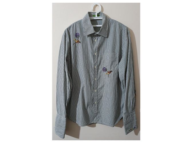 Camicia Paul Smith a righe in cotone con ricami Multicolore - vista 5