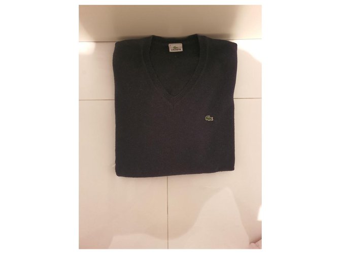 Pulls, gilets homme Lacoste Chandails Laine Bleu Marine ref.165963