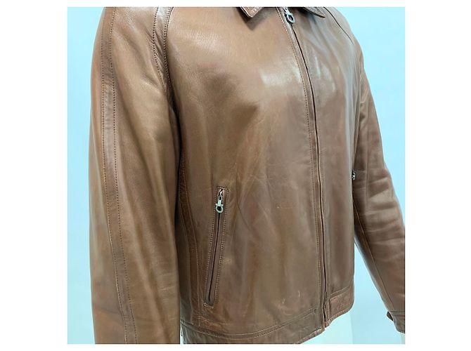 Salvatore Ferragamo Leather bomber jacket - view 13