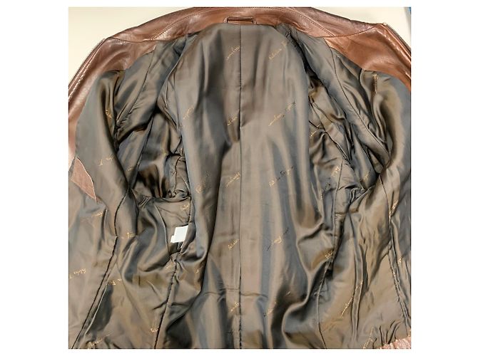 Salvatore Ferragamo Leather bomber jacket - view 3