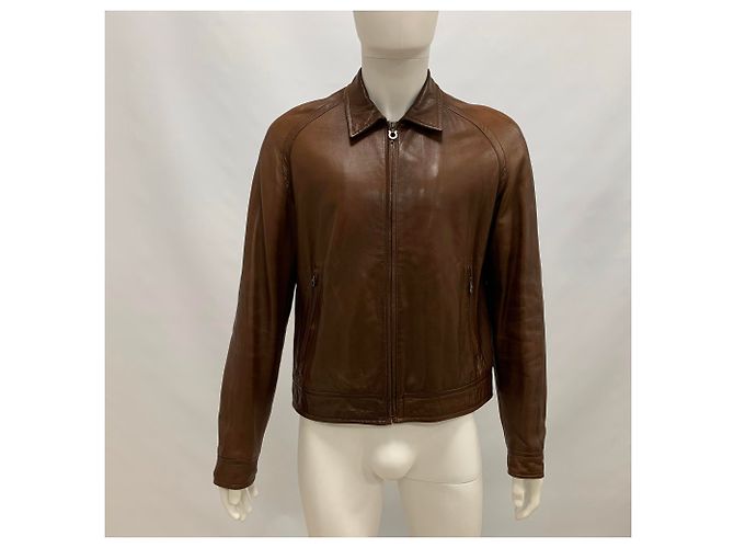 Salvatore Ferragamo Leather bomber jacket - view 8