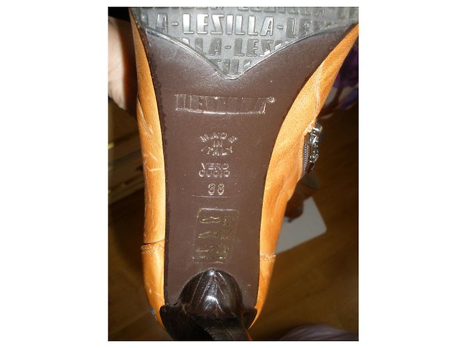 Stivaletti Le Silla in pelle color cognac 38 - vista 7