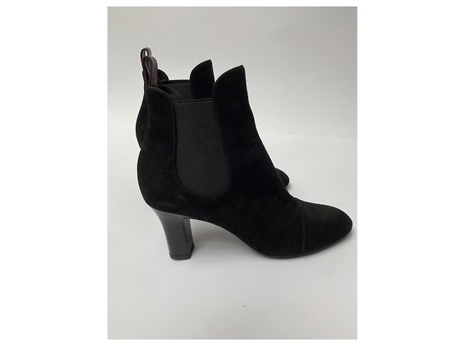 Botines de ante negro Louis Vuitton - vista 4
