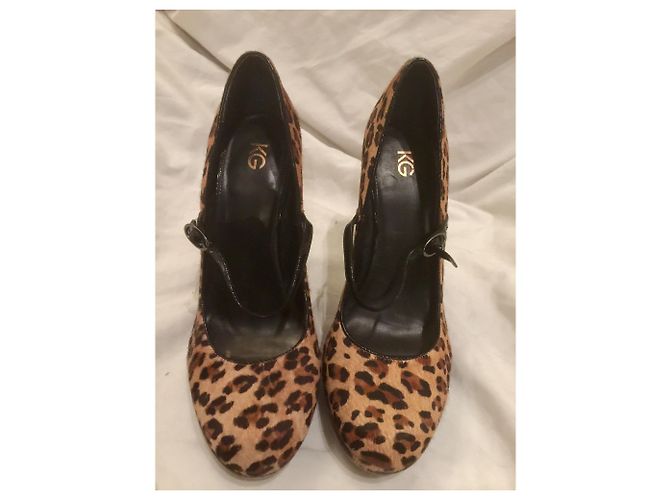 Kurt Geiger Kalbsleder im Pony-Stil Mary Janes Leopardenprint - Ansicht 6