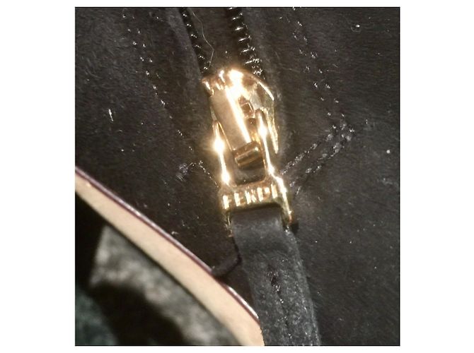 Fendi Botins pretos e dourados - vista 11