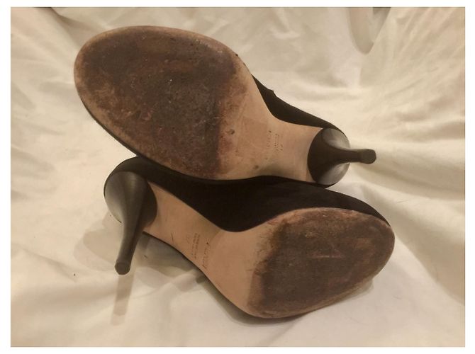 Fendi Botins pretos e dourados - vista 4
