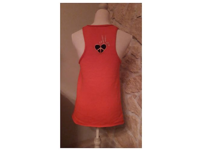 Berenice Racerback Tank Top Pullover Koralle Kaschmir Wolle - Ansicht 2
