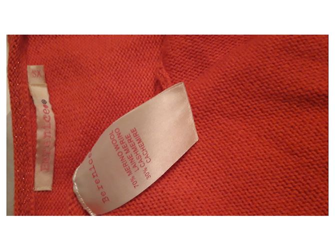 Berenice Racerback Tank Top Pullover Koralle Kaschmir Wolle - Ansicht 3