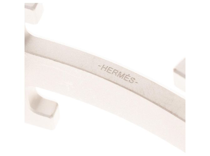 Hermès Gürtelschnalle 5382 in matt silber - Ansicht 5