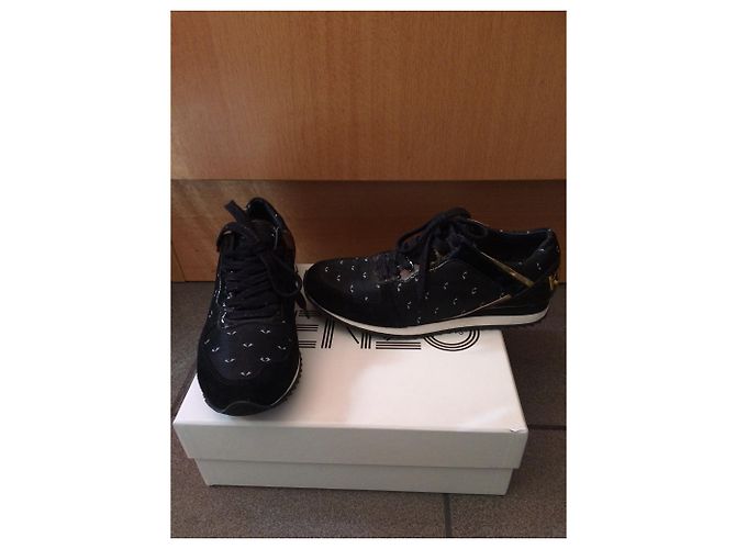 Sneakers Kenzo in pelle nera 37 Nero - vista 2