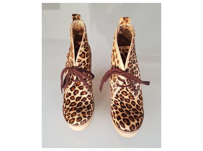 Botas de tacón Serafini. Estampado de leopardo - vista 3