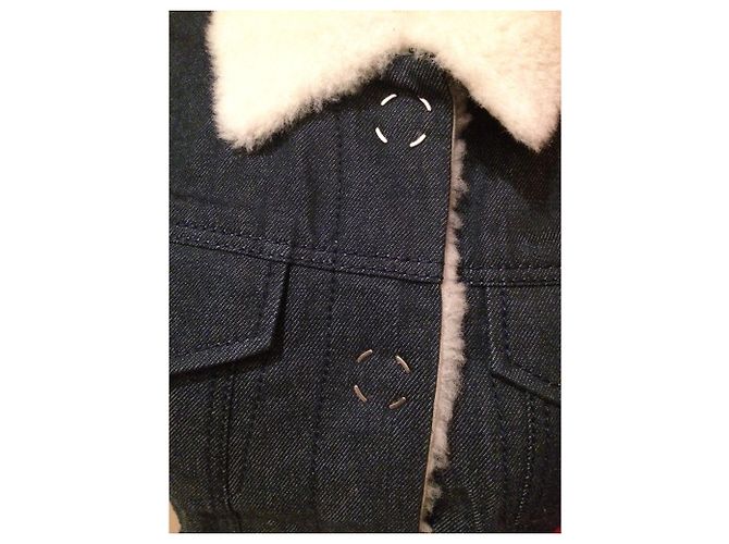 Acne Jeansjacke Blau mit Schafsfutter Größe 36 - Ansicht 2