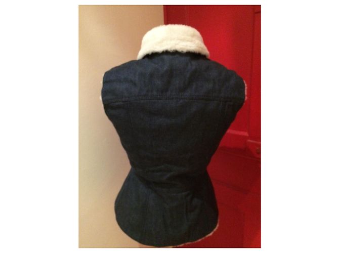 Acne Jeansjacke Blau mit Schafsfutter Größe 36 - Ansicht 4