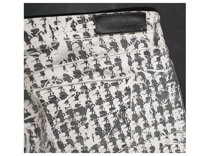 Vaqueros Karl Lagerfeld Negros y Blancos con estampado Karl - vista 3