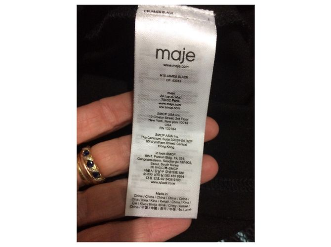 Maje Rock in Schwarz aus Polyester Größe 36 - Ansicht 6
