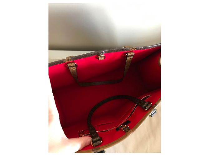 Borsa a mano Louis Vuitton Onthego Marrone Pelle - vista 6