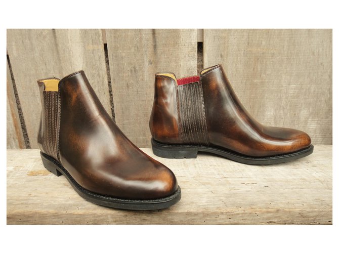 Botines chelsea paraboot 37 1/2 Marrón oscuro - vista 3