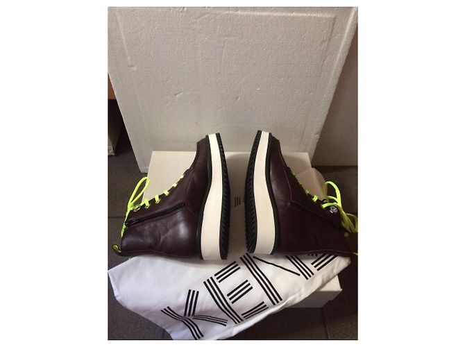 Botines Kenzo de cuero marrón talla 36 Castaño - vista 5