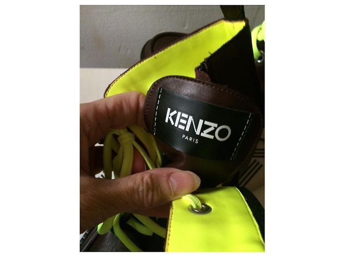 Botines Kenzo de cuero marrón talla 36 Castaño - vista 7