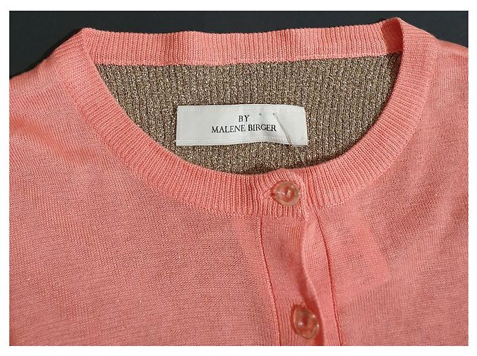 By Malene Birger Strickjacke Koralle Golden M - Ansicht 2