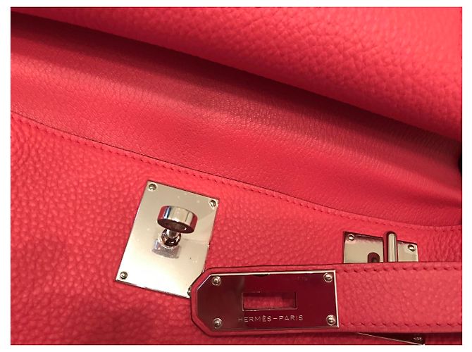 HERMÈS: borsa JYPSIÈRE 33 cm Come nuovo Corallo - vista 11
