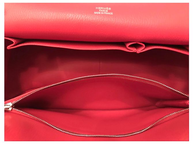 HERMÈS: borsa JYPSIÈRE 33 cm Come nuovo Corallo - vista 13