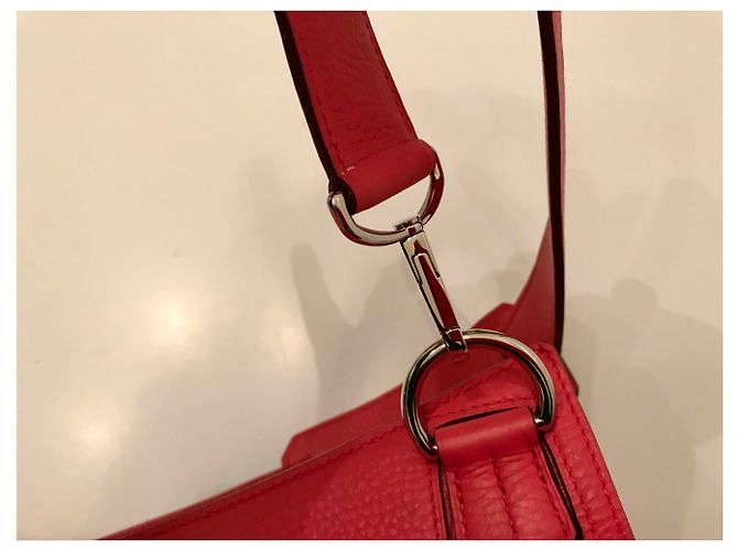 HERMÈS: borsa JYPSIÈRE 33 cm Come nuovo Corallo - vista 15