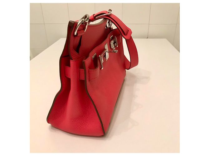 HERMÈS: borsa JYPSIÈRE 33 cm Come nuovo Corallo - vista 16
