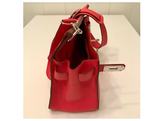 HERMÈS: borsa JYPSIÈRE 33 cm Come nuovo Corallo - vista 17