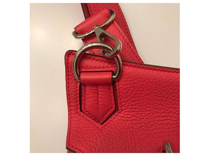 HERMÈS: borsa JYPSIÈRE 33 cm Come nuovo Corallo - vista 19