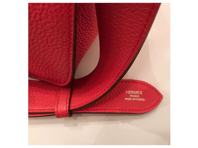 HERMÈS: borsa JYPSIÈRE 33 cm Come nuovo Corallo - vista 22