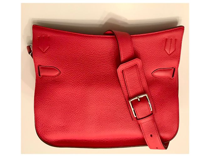 HERMÈS: borsa JYPSIÈRE 33 cm Come nuovo Corallo - vista 23