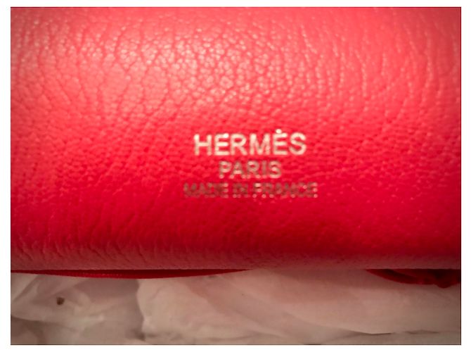 HERMÈS: borsa JYPSIÈRE 33 cm Come nuovo Corallo - vista 7