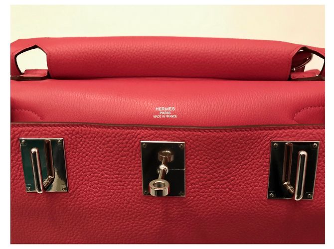 HERMÈS: borsa JYPSIÈRE 33 cm Come nuovo Corallo - vista 8