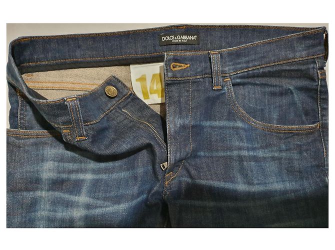 Jeans in denim blu Dolce & Gabbana - vista 2