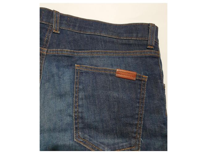 Jeans in denim blu Dolce & Gabbana - vista 4