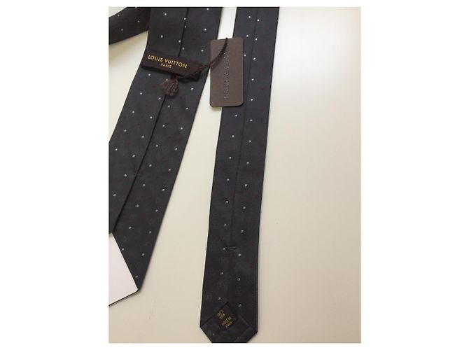 Cravatta Louis Vuitton in seta blu - vista 4