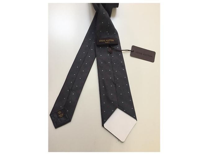 Cravatta Louis Vuitton in seta blu - vista 6