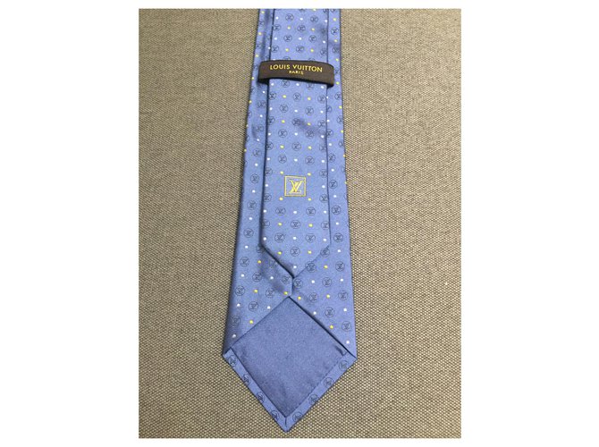 Louis Vuitton Vuitton Krawatte Blau Hellblau - Ansicht 2