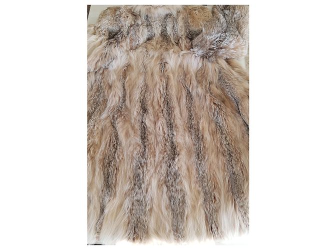 Abrigo Lynx Yves Saint Laurent. Crema - vista 5