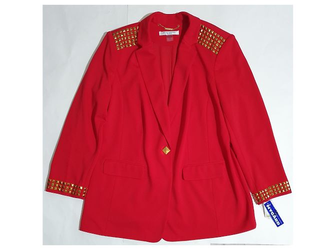 Autre Marque Blazer rojo Peter Nygard Roja - vista 2