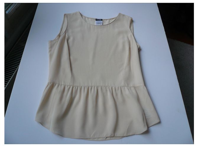 CHANEL - Camicetta di seta beige T42 - vista 5