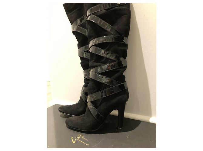 Botas altas de ante negro Giuseppe Zanotti - vista 2
