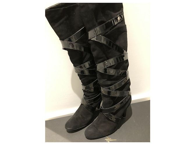 Botas altas de ante negro Giuseppe Zanotti - vista 3