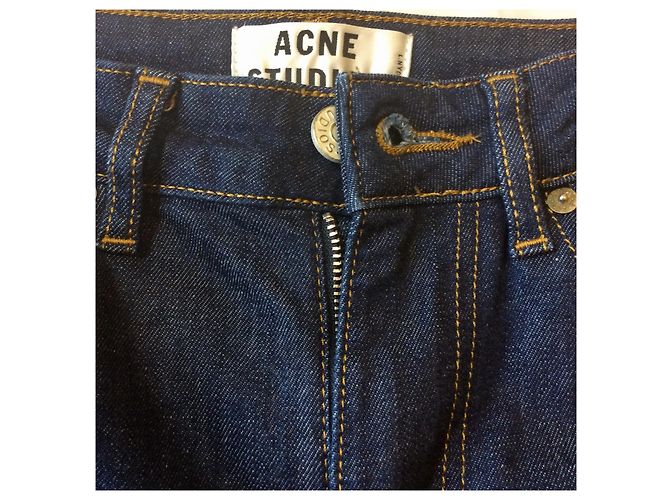 Acne Blue jeans Aguja reforma cruda Azul - vista 2