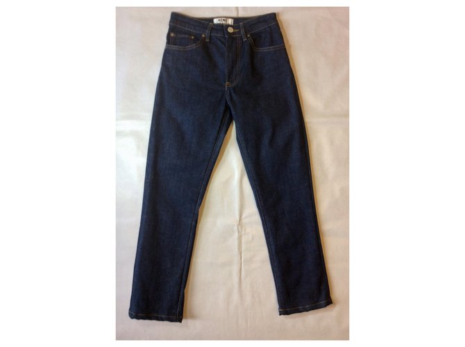 Acne Blue jeans Aguja reforma cruda Azul - vista 4